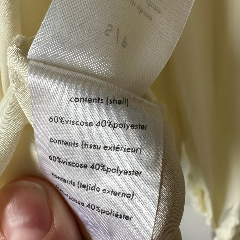 NWT WeWoreWhat Ruffle Blouse, Ivory, size S - Picture 6 of 6